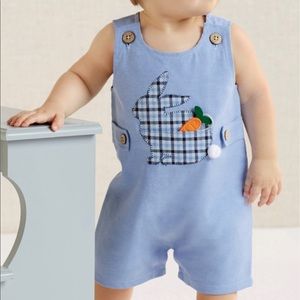 *NWT* Mud Pie Bunny Pocket Oxford Shortall